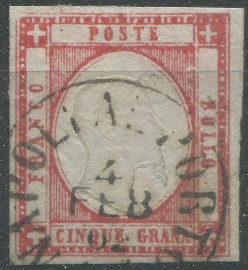 Province napoletane sassone N°21f rosso carminio